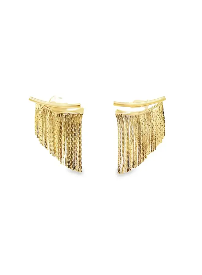 ESSIE 24KGF FRINGE EARRINGS