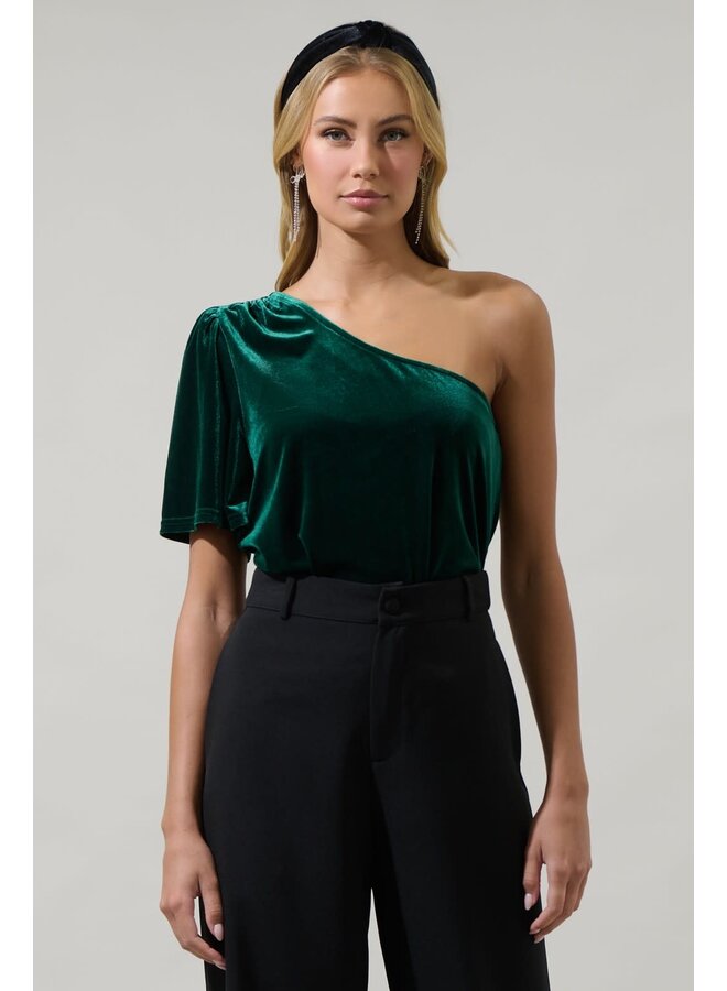 VELVET FIR OFF THE SHOULDER TOP