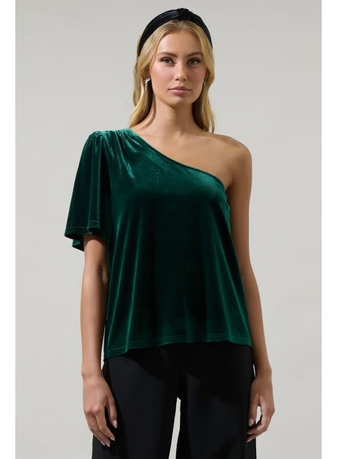 VELVET FIR OFF THE SHOULDER TOP