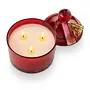 MISTLETOE KISSES GLASS CANDLE