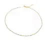 MINI PAPERCLIP CHAIN  - GOLD  - 18" + 2"