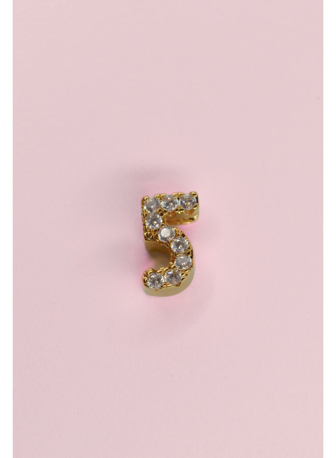 18KGF SLIDE NUMBER CHARM