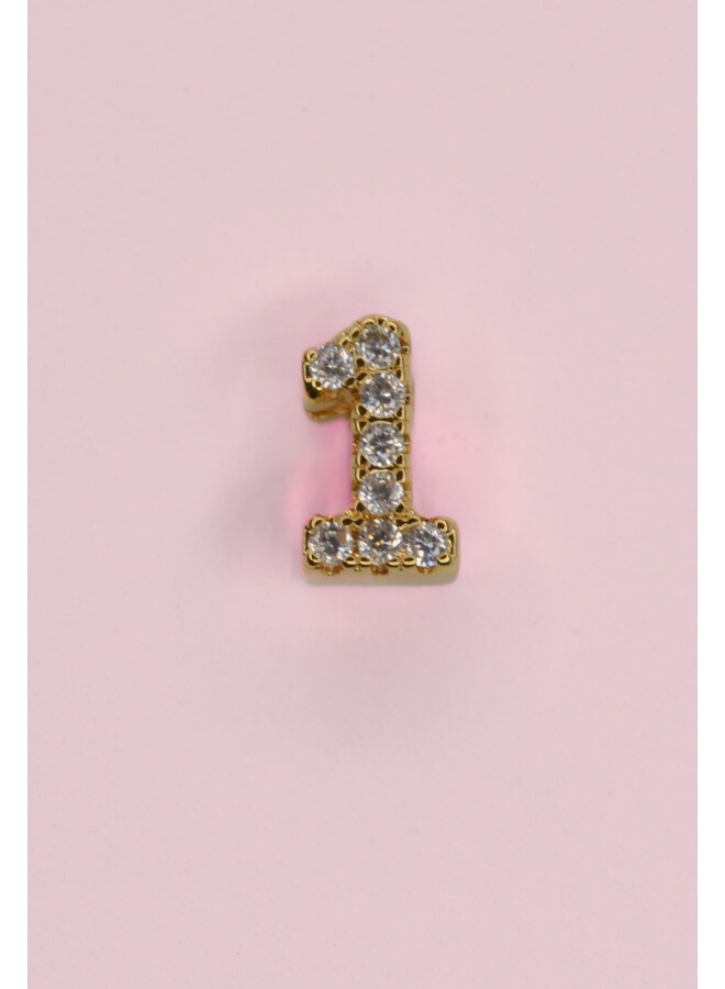 18KGF SLIDE NUMBER CHARM