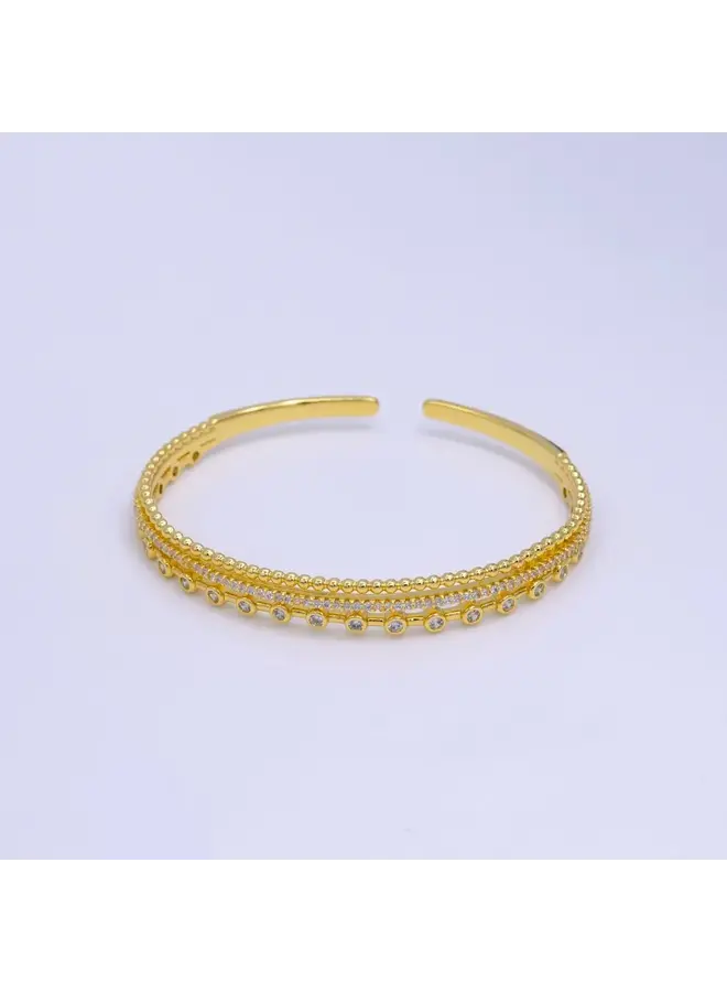 BEELEY 24KGF CUFF BRACELET