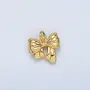 24KGF TEXTURED RIBBON BOW CHARM
