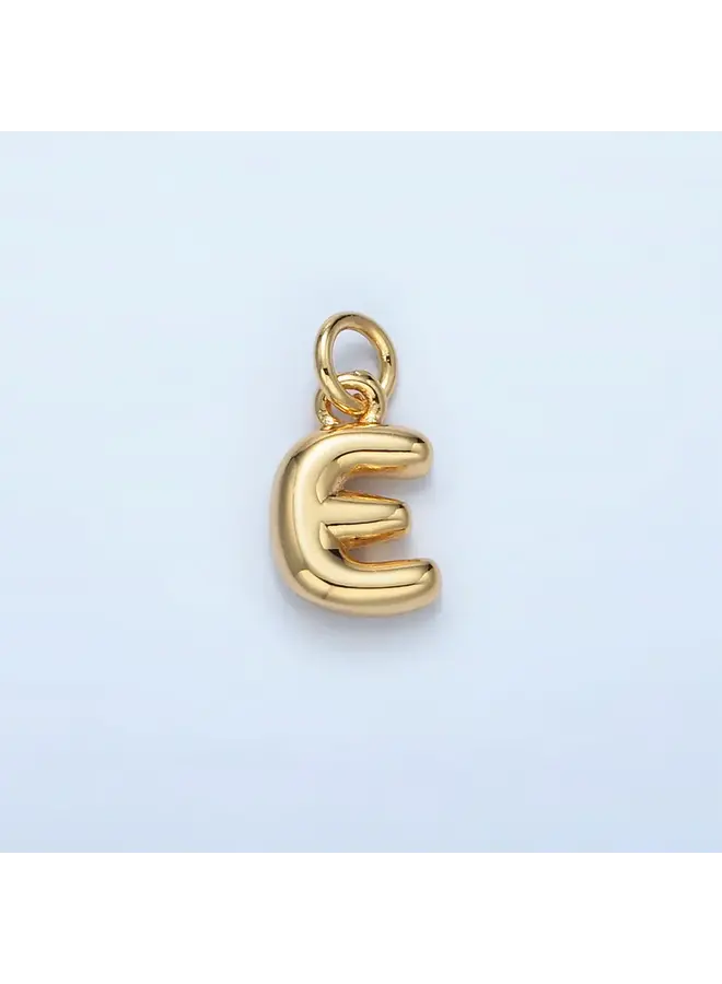 24KGF MINI GROOVY INITIAL CLIP CHARM