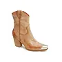 NUDE DAKOTA SHORT BOOT WITH SILVER TOE