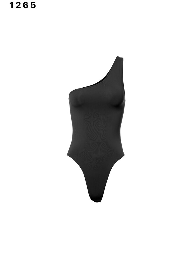 BLACK OFF THE SHOULDER BODYSUIT ONE SIZE
