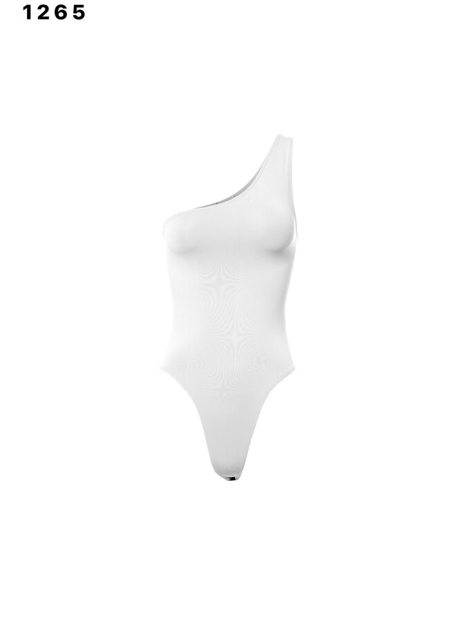 WHITE OFF THE SHOULDER BODYSUIT ONE SIZE