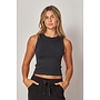 BLACK LETTY SMOOTH CROP TANK