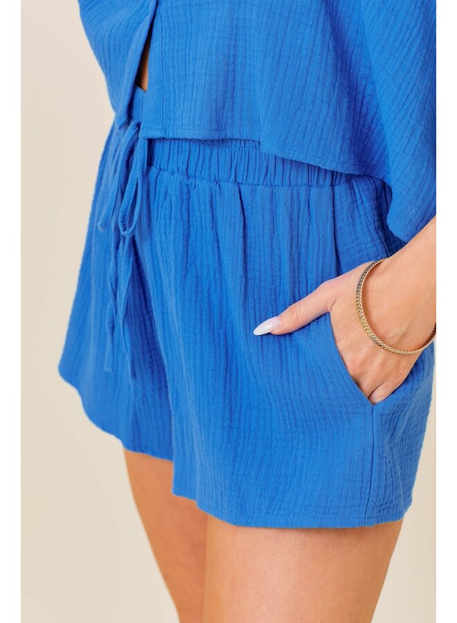 TEAGAN SHORTS - AZURE