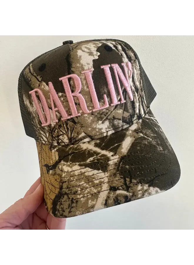 DARLIN' VINTAGE CAMO TRUCKER HAT