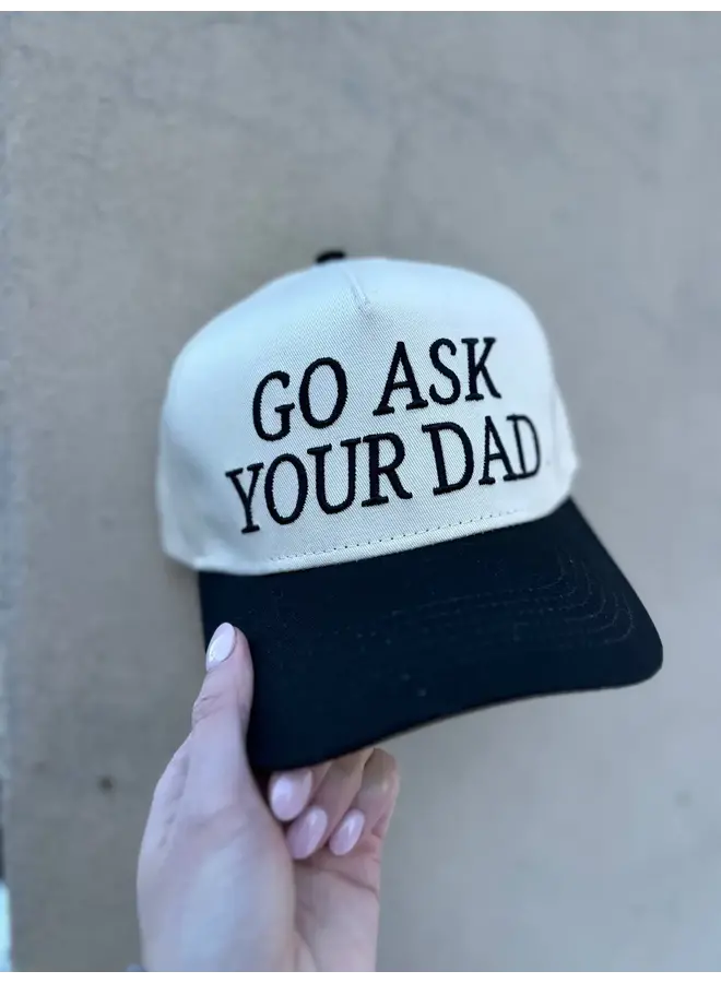 GO ASK YOUR DAD VINTAGE TRUCKER HAT