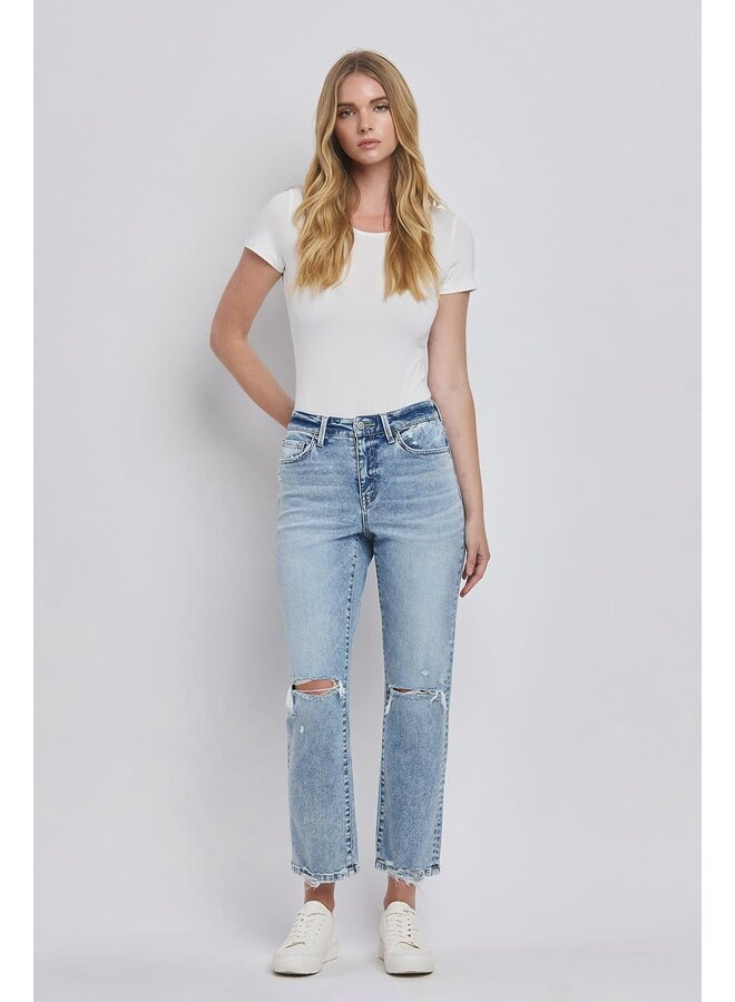 ALEXIAH HIGH RISE STRAIGHT JEAN