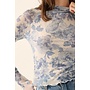 FLORAL MESH TOP