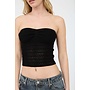 STRAPLESS CROCHET TUBE TOP