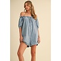 EASY PEASY DENIM ROMPER