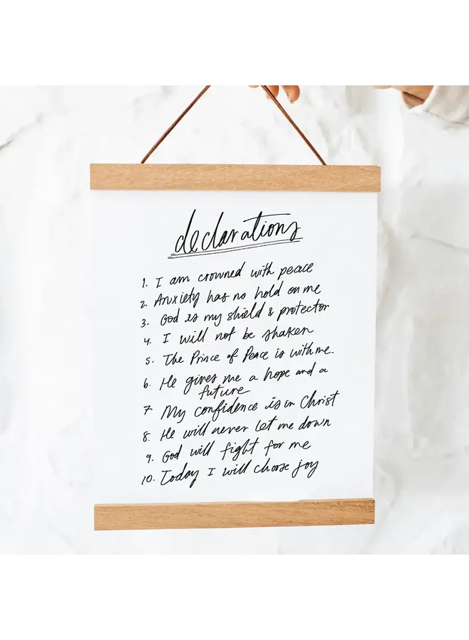 DECLARATIONS PRINT 8X10