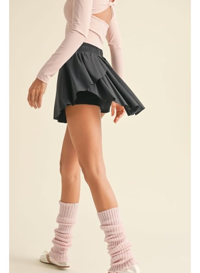 ON POINT ATHLETIC SKORT-BLACK