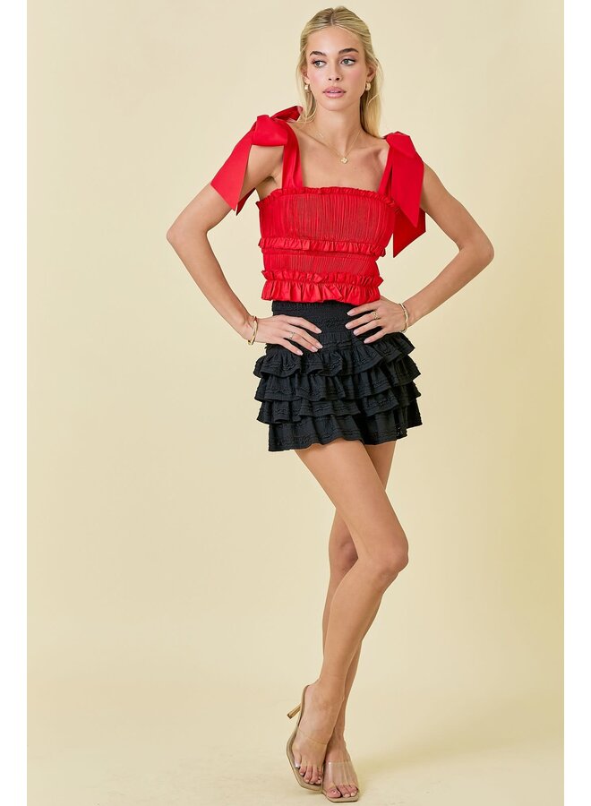 THE DARLING SKORT-BLACK