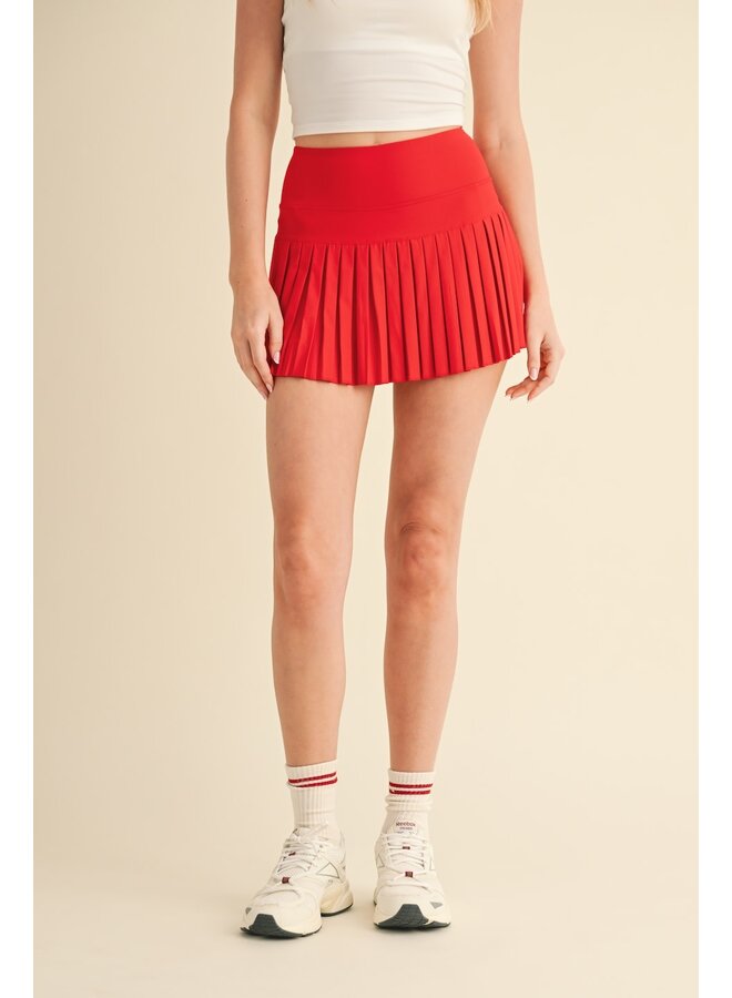 SHE'S A FIRECRACKER PLEATED SKORT