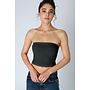 BEACH VIBES TUBE TOP-BLACK
