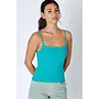 CLEAN LINE SQUARE CAMI-TEAL BLUE