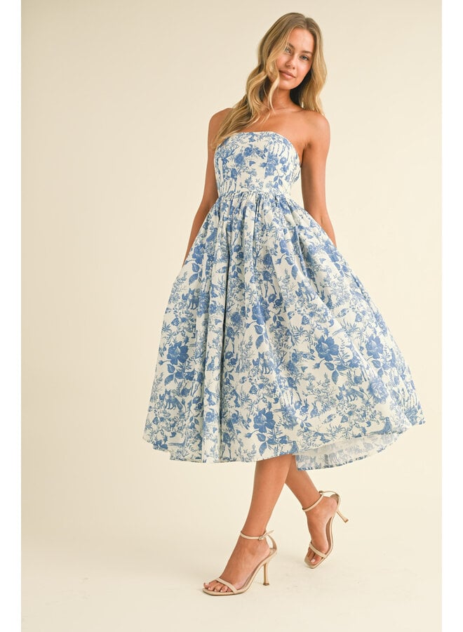 MY FORREST FRIENDS STRAPLESS DRESS