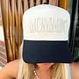 MOMMIN' BLACK VINTAGE TRUCKER HAT