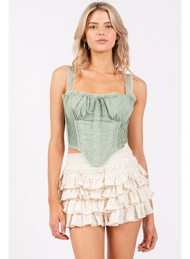 ALL RUFFLED UP SKORT-IVORY