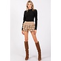 ALL RUFFLED UP SKORT-TAUPE