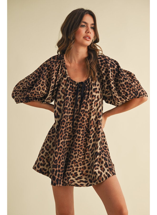 FEELING FIERCE LEOPARD ROMPER