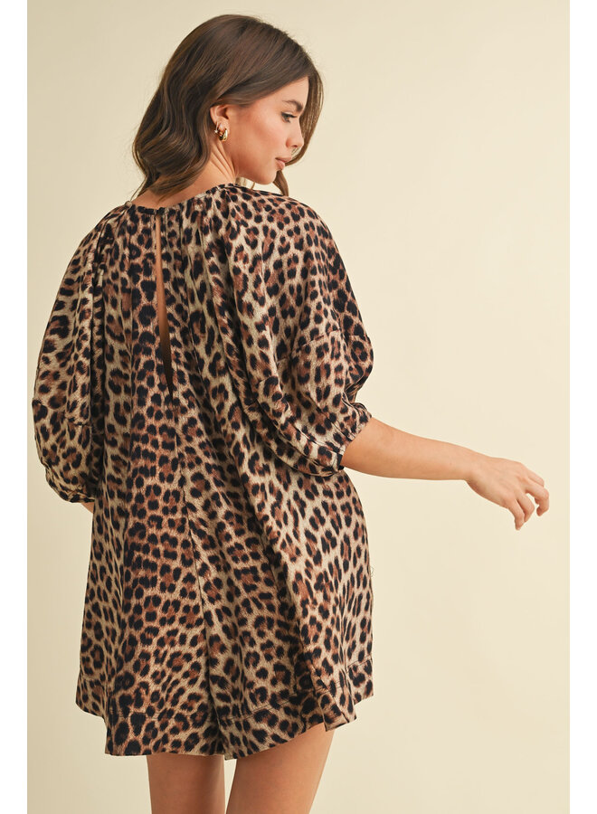 FEELING FIERCE LEOPARD ROMPER
