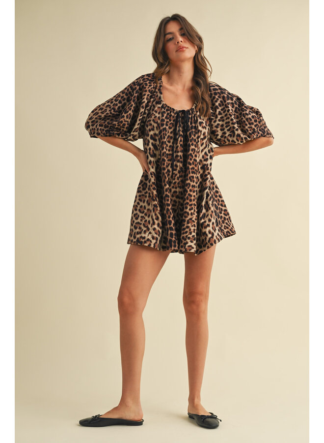 FEELING FIERCE LEOPARD ROMPER