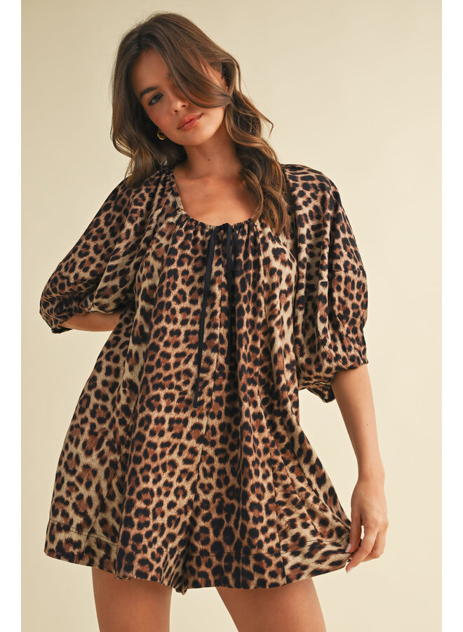 FEELING FIERCE LEOPARD ROMPER