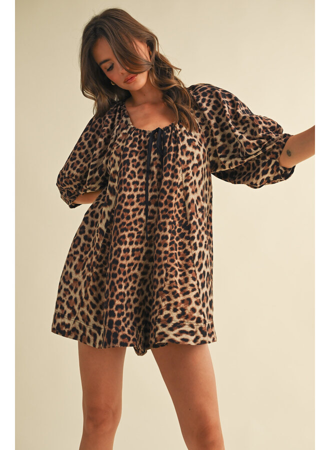 FEELING FIERCE LEOPARD ROMPER