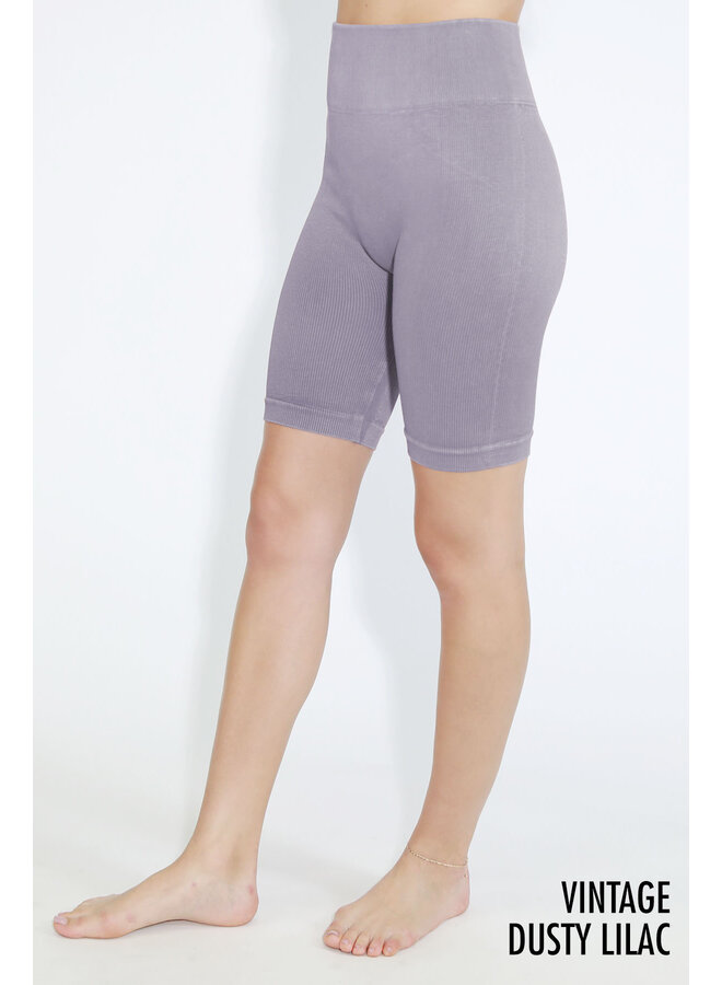 NIKI VINTAGE CHEVRON HIGHWAIST BIKER SHORTS