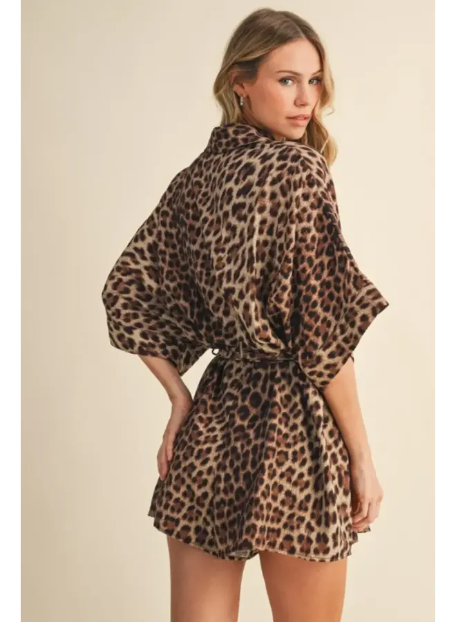 YOU LOVE ME LEOPARD ROMPER