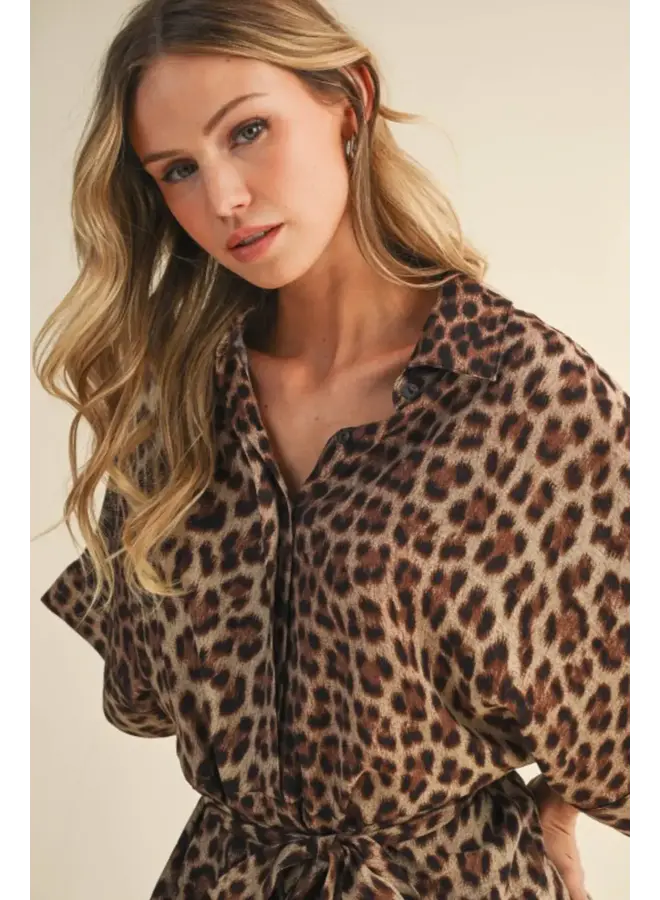YOU LOVE ME LEOPARD ROMPER