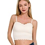 DON'T CALL ME SWEETHEART BRALETTE-WHITE