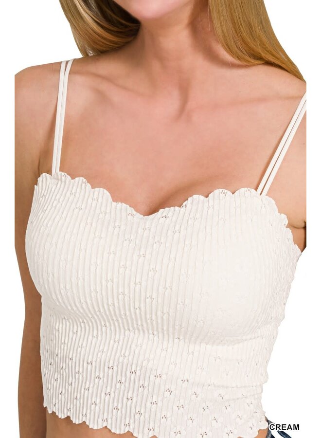 DON'T CALL ME SWEETHEART BRALETTE-WHITE