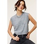 EASY DOES IT SWEATER TOP-HEATHER GREY