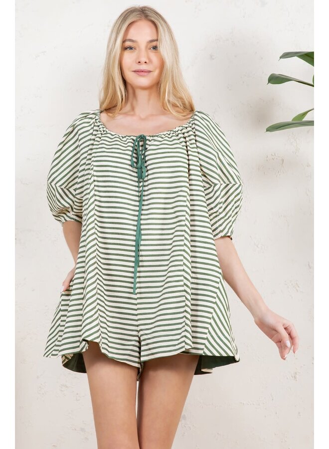SEASIDE STRIPED ROMPER