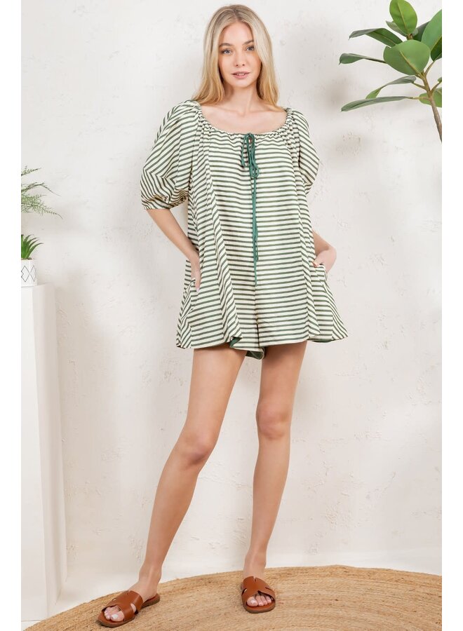 SEASIDE STRIPED ROMPER