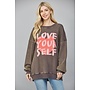 LOVE YOURSELF OVERSIZED SWEATSHIRT