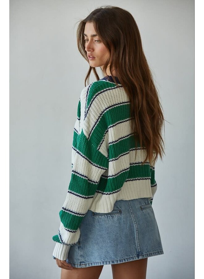 KEEP IT IN STRIPE PULLOVER
