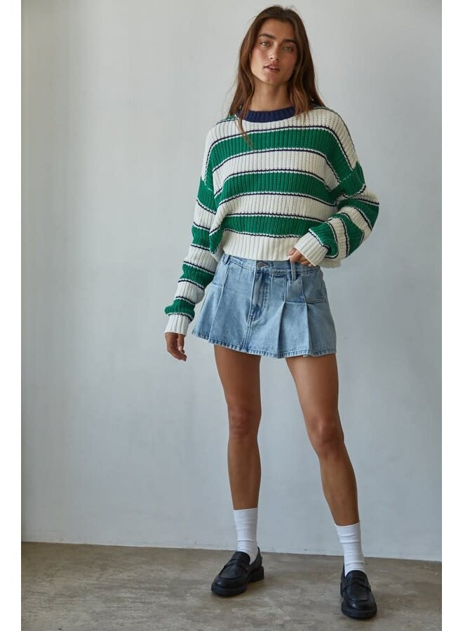 KEEP IT IN STRIPE PULLOVER