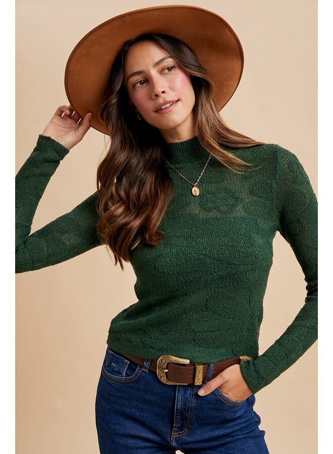 LOST IN THE FORREST TOP - HUNTER GREEN