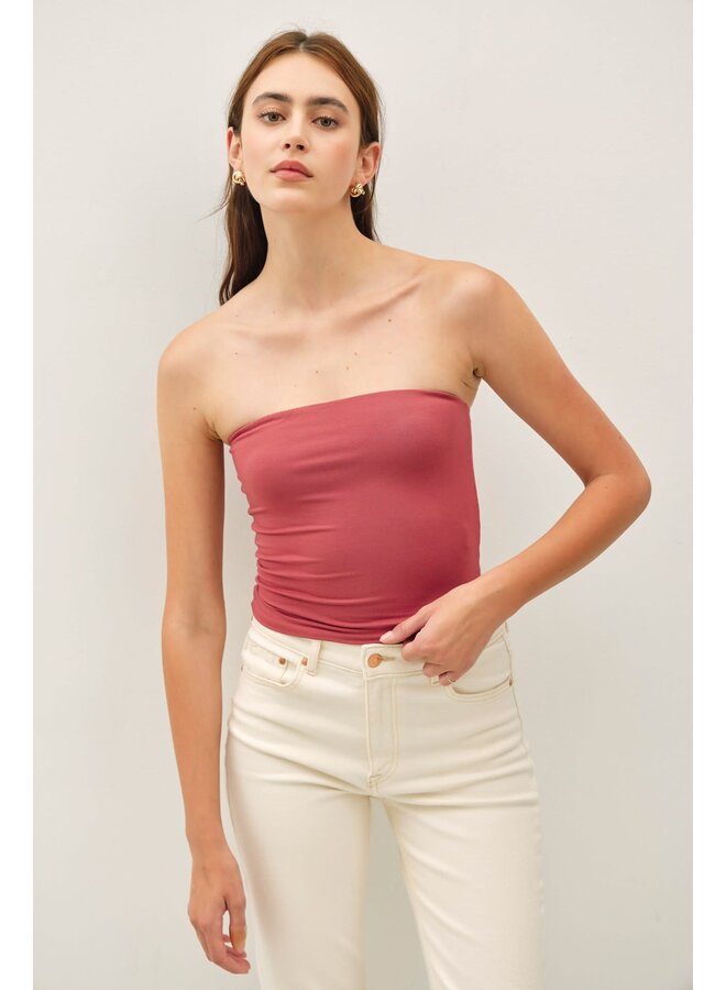 YES BASICALLY BANDEAU TOP-SIENNA