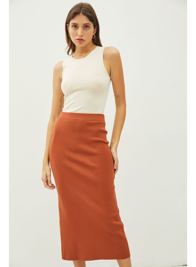 EASY EASY KNIT MIDI SKIRT